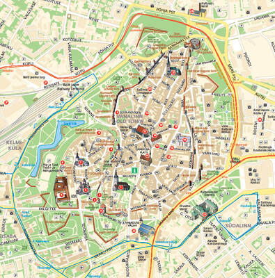Karte Tallinn Innenstadt